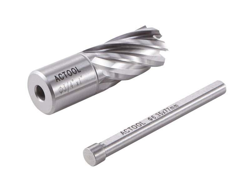 ACTOOL 3/4" Diameter Ã— 1" Depth of Cut HSS ANNULAR Cutter with 3/4'' Weldon Shank - Image 3